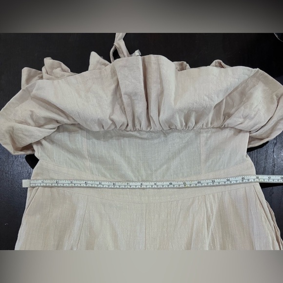 Ruffled Strapless Backless Capri Pantsuit Jumpsuit - Picture 4 of 11